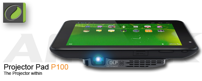 Projector Pad P100 von Aiptek: Der Beamer im Tablet