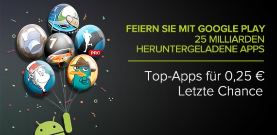 Google Play Store 25 Cent