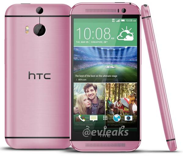 HTC One M8 in Pink