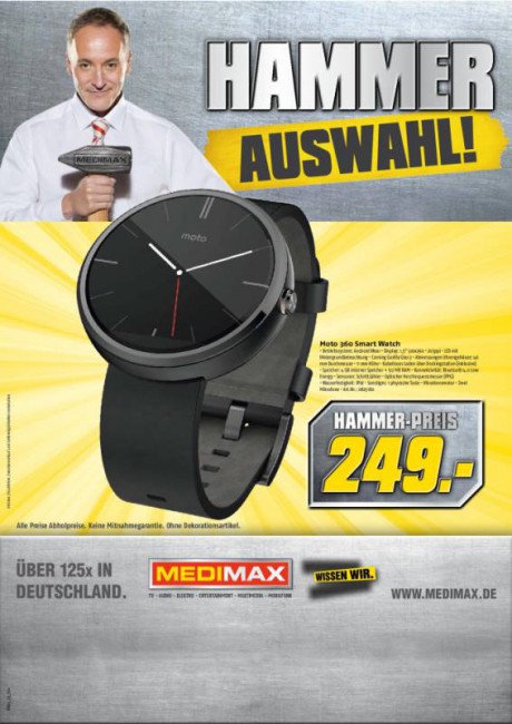 Motorola Moto 360 bei MediMax