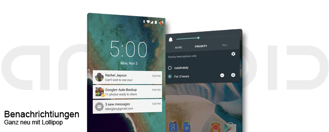 App-benachrichtigungen unter Lollipop