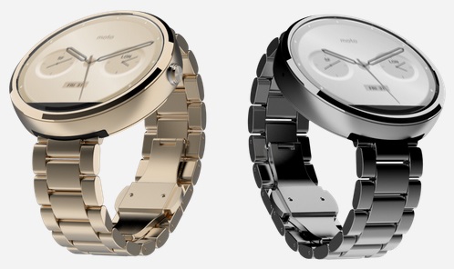 Motorola Moto 360 in Gold und Silber