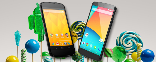 Android 5.0.1 Lollipop für Nexus 4 und Nexus 5
