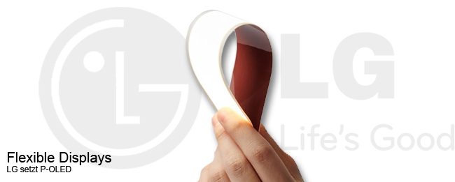 LG P-OLED Display zum verbiegen