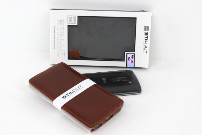 StilGut UltraSlim Leather Case für LG G3