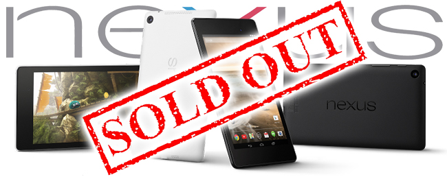 Nexus 7 ausverkauft