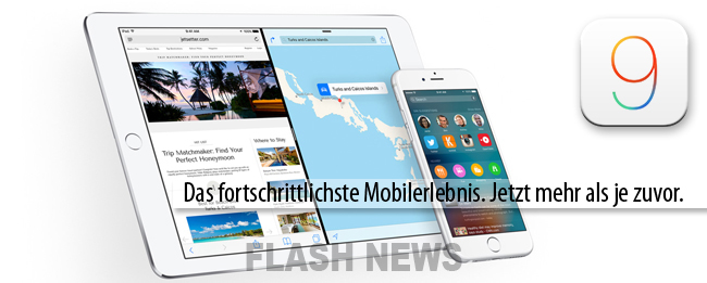 iOS 9 FLASH NEWS