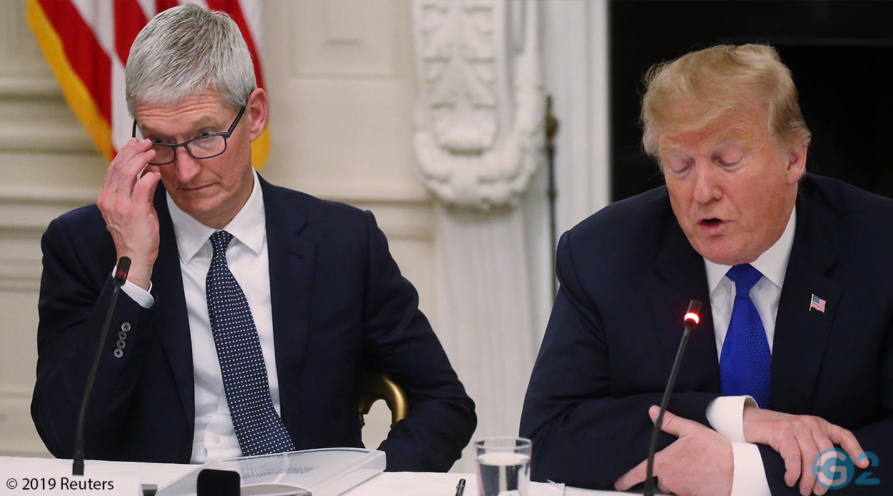 Tim Cook und Donald Trump