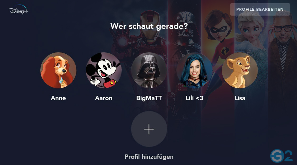 Disney+ Gerätemanager
