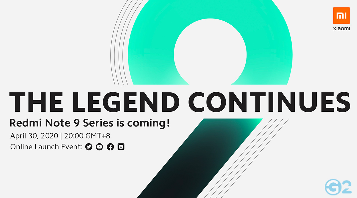Xiaomi Redmi Note 9 Series Einladung