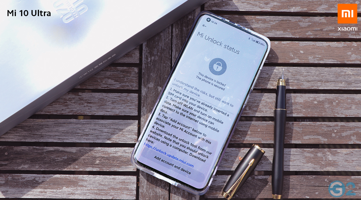 Xiaomi Mi 10 Ultra Unlock