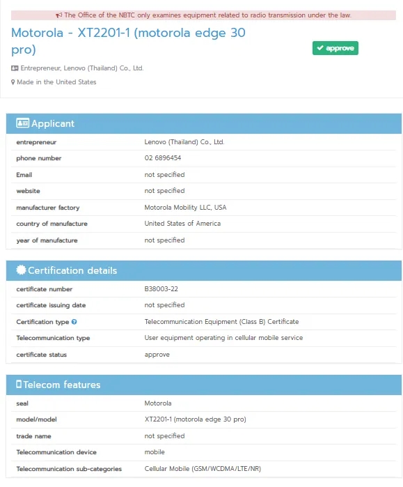 Motorola Edge 30 Pro