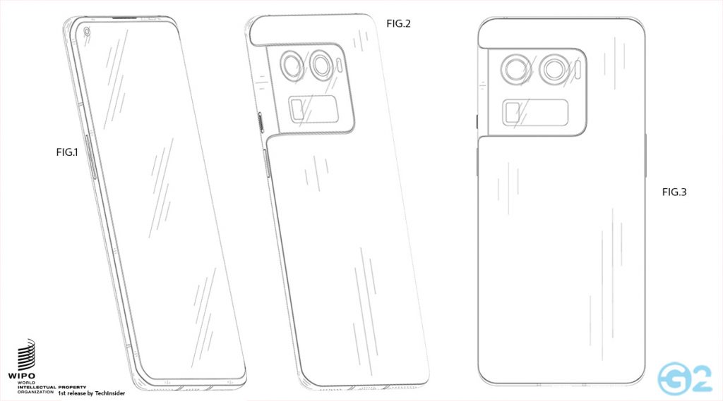 OnePlus 10T Pro Patentskizze