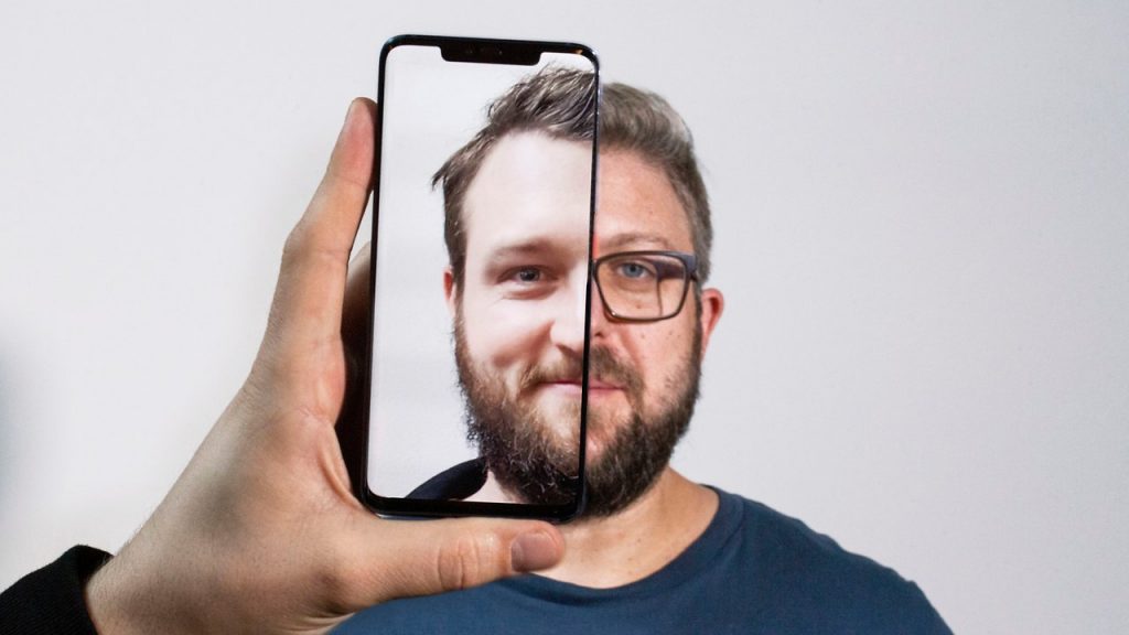 Gesichtsscan beim Huawei Mate 20 Pro