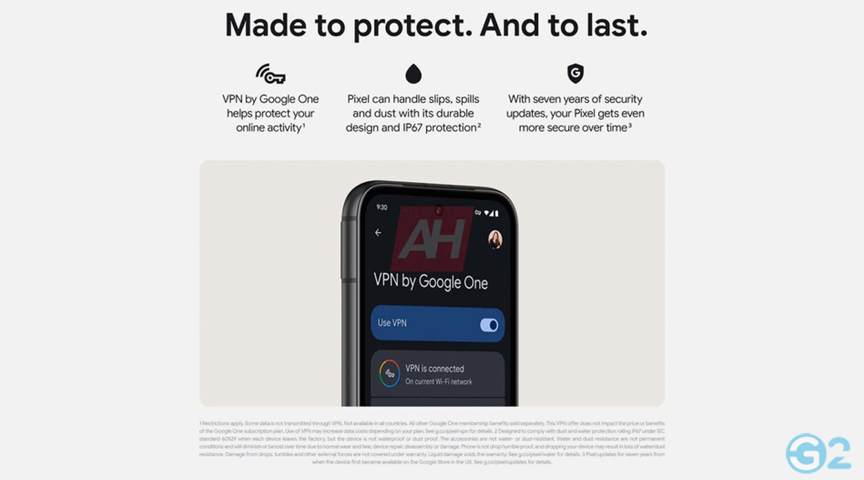 Google Pixel 8a Werbematerial