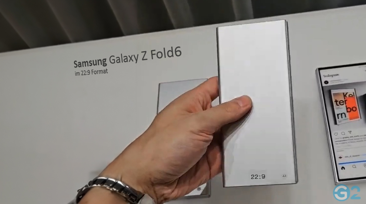 Samsung Galaxy Z Fold 6 im 22:9 Format