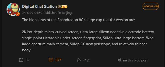 Technische Daten des Xiaomi 15 Pro wurden geleakt.