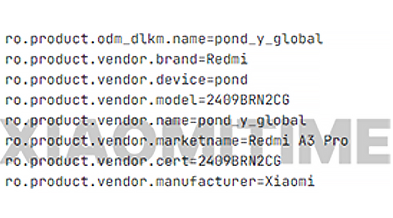 Redmi A3 Pro im HyperOS-Quellcode