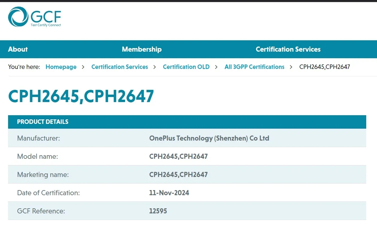 OnePlus 13R ist global zertifiziert