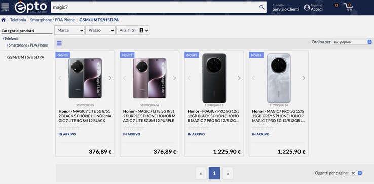 Honor Magic 7 Pro & Lite im Online-Store
