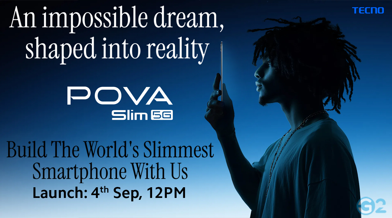 Tecno Pova Slim 5G Launch-Teaser