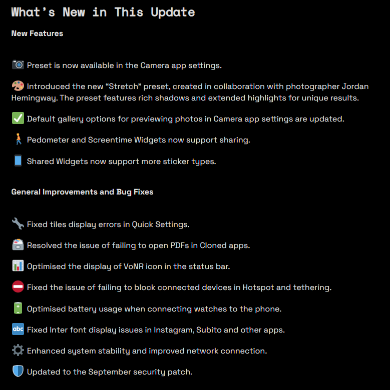 Nothing Phone (2) September-Update