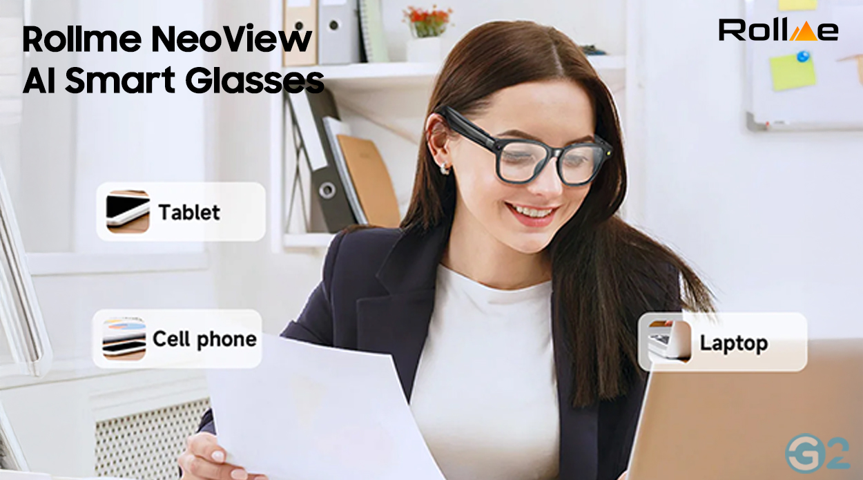 Rollme NeoView AI Smart Glasses